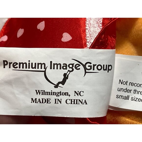 Garfield Plush Doll In Red Heart Pajamas - Picture 9 of 9